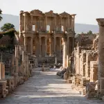 Curetes Street leading toward the Library of Celsus at ancient Ephesus